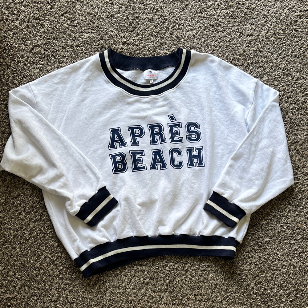 Anthropologie Sundry Après Beach Sweatshirt XL